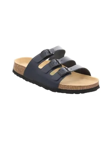 Natural Sense Damen Leder Pantolette Merida – Bequeme Sandale in Blau, Größe 42 EU - Hochwertige Leder-Pantolette für Damen mit rutschfester PU-Sohle und optimalem Komfort. Ideal für elegante und legere Looks – perfekt für warme Tage!