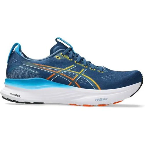 ASICS Herren Laufschuhe GEL-KAYANO 32 – Hochwertiger Komfort - Der GEL-KAYANO™ 32 bietet optimalen Halt und Komfort für dein Training. Mit der leichten FF BLAST™ PLUS Foam-Mittelsohle und dem 4D GUIDANCE SYSTEM™ wird jeder Schritt angenehm und stabil.