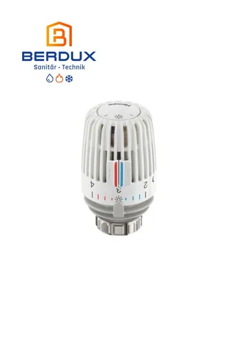 IMI Heimeier Thermostatkopf K 600000500 - Thermostat mit eingebautem Fühler, ideal für präzise Temperaturregelung und energieeffizientes Heizen. Zertifiziert nach DIN EN 215, mit praktischen Einstellhilfen für Sehbehinderte.