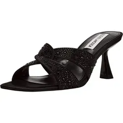 Steve Madden Pantoletten - Kunstleder/Textil mit Steinbesetzung - Modische Pantoletten mit gepolsterter Decksohle und elegantem Design. Die Riemen mit Steinbesetzung sind ein echter Blickfang und machen diese Pantolette zum perfekten Allrounder für jeden Anlass.