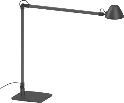 Waldmann LED-Arbeitsplatzleuchte LUCIO, 4000 K, dreh-, neig- und höhenverstellbar, 4 W, umbragrau RAL 7022 661203