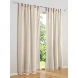 Vorhang HEINE HOME Gr. 3, beige, B:140cm H:225cm, Polyester, Gardinen