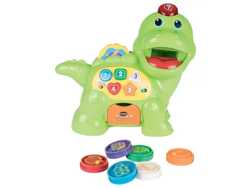 vtech Tut Tut Kleinkind Dino - Interaktives Babyspielzeug mit bunten Tasten, das Zahlen und Farben lehrt – ideal für kleine Entdecker und spielerisches Lernen.