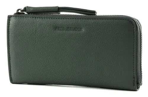 FREDsBRUDER Geldbörse Nea - Modische Big Wallet - Geldbörse aus 100% Leder mit weichem Material, 12 Fächern für Karten und praktischem Zipper für einfache Handhabung. Ideal für eine stilvolle und organisierte Aufbewahrung Ihrer Finanzen.