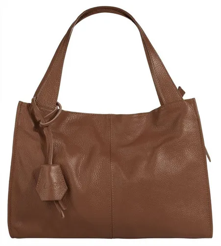 Shopper CLUTY aus echtem Leder, Made in Italy - Eleganter Shopper aus 100% Rindleder mit geräumigem Hauptfach und praktischem Smartphonefach. Ideal für stilbewusste Frauen, die Funktionalität und Design schätzen. Maße: 40cm x 28cm x 11cm.