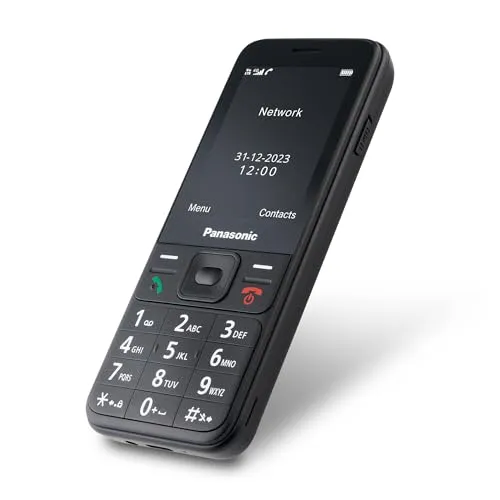 Panasonic KX-TF200 Mobiltelefon - Simlockfreies Handy mit 2,4" TFT-Farb-LCD, perfekt für Senioren dank Hörgerätekompatibilität und benutzerfreundlicher Funktionen.