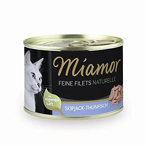 Miamor Feine Filets Naturelle Skipjack-Thunfisch 156g Dose 12 x