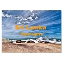 Sri Lanka - Highlights (Wandkalender 2025 DIN A3 quer), CALVENDO Monatskalender