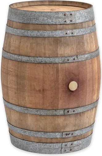 Temesso Stehtisch 225L Weinfass - Stehtisch aus 225L Eichenholz-Weinfass, handgefertigt und nachhaltig. Ideal für Weinliebhaber, verleiht jedem Ort einen rustikalen Charme.