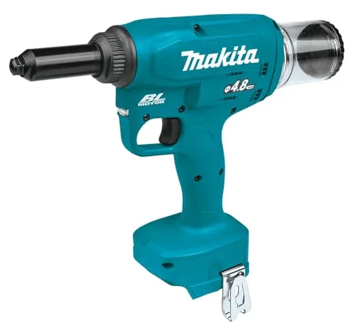 Makita DRV150ZJ Nietzange - Hochwertige Nietzange für Nieten mit Durchmesser von 2,4 - 4,8 mm, ideal für präzise Befestigungen und langlebig in der Anwendung.
