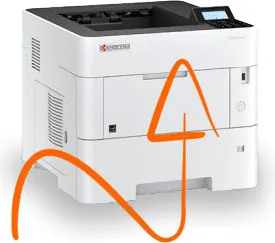 Kyocera ECOSYS P3050DN - Monochrom Drucker mit Duplex-Funktion - Multifunktionsdrucker mit bis zu 50 Seiten pro Minute, hoher Druckqualität und bis zu 2.600 Blatt Kapazität für effizientes Arbeiten im Büro.