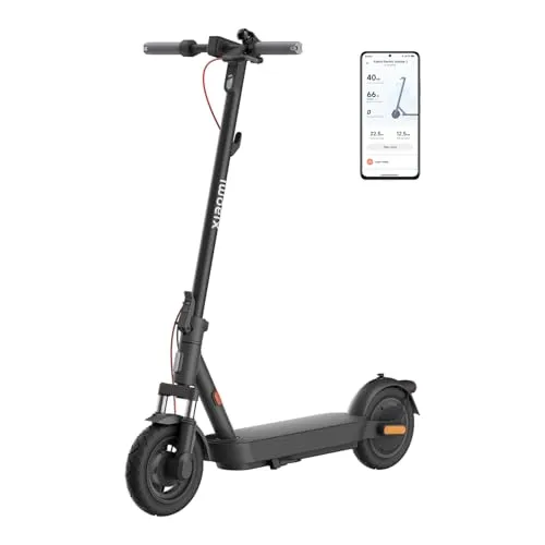 Xiaomi E-Scooter 5 mit Straßenzulassung, Anthrazit - Elektroscooter mit 60 km Reichweite, 350 W Motor für Steigungen, 3 Fahrmodi und umfassende Sicherheitsmerkmale. Ideal für komfortable Fahrten in der Stadt.