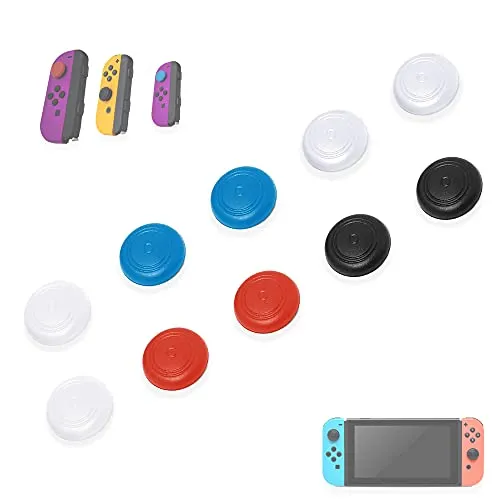 MatoSan® 10x Joy Con Grip Kappen Kompatibel mit Nintendo Switch & Lite - Daumenkappen für Joy Con Stick - Nintendo Switch Zubehör, Switch Controller und Joystick Kappen - Thumb Grips