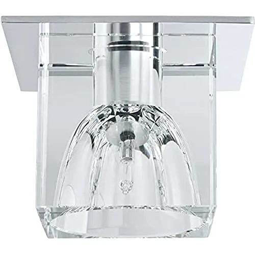 Paulmann 920.18 Quality EBL Set Glassy Cube 3x10W 230/12V Niedervolt 83mm Klar/Chrom 92018 Spot Einbaustrahler Einbauleuchte