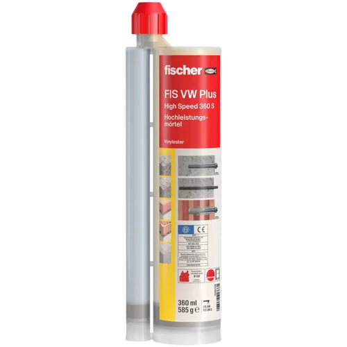 fischer Hochleistungsmörtel FIS VW Plus 360 S - Hochleistungsmörtel für sichere Befestigungen, ideal für anspruchsvolle Bauprojekte und Renovierungen.
