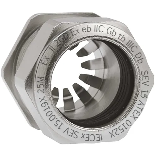 Kaiser AGRO Kabelverschraubung PG16 Progress EMV Rapid - Kabelverbindung für 12.5-14mm Kabel, hochwertige Messingausführung mit EMV-Schutz für optimale Signalübertragung und Langlebigkeit.