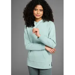Damen Longsweatshirt KANGAROOS - Mint Melange - Stylisches Damen-Longsweatshirt von KangaROOS in mint melange. Angeraute Sweatware bietet ein angenehmes Tragegefühl. Figurumspielender Schnitt mit Kapuze und Kängurutasche für einen lässigen Look.