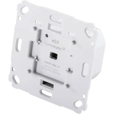 Homematic IP Jalousieaktor für Markenschalter - Smart Home Jalousieaktor zur digitalen Steuerung von Jalousien und Raffstores, kompatibel mit Alexa und Google Assistant für mehr Komfort und individuelle Zeitsteuerung.