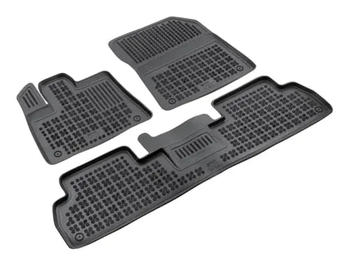 AZUGA Hohe Gummi Fußmatten mit Rand passend für Citroen Berlingo III ab 8/2018/Opel Combo ab 5/2018/Peugeot Rifter ab 2018 AZ10300367