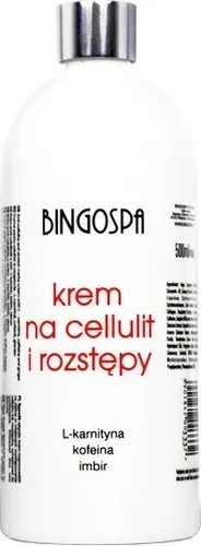 BingoSpa Anti-Cellulite und Dehnungsstreifen Creme mit L-Carnitin, Koffein und Ingwer, 500 ml