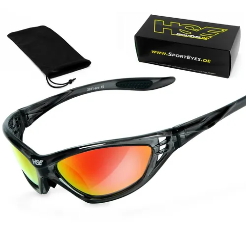 HSE - SportEyes Sportbrille SPEED MASTER 2 - Sportbrille mit bruchsicheren, anti-beschlagbeschichteten Gläsern für optimalen UV-Schutz und blendschutz. Ideal für Sportler, die hohe Sicherheit und Komfort suchen.