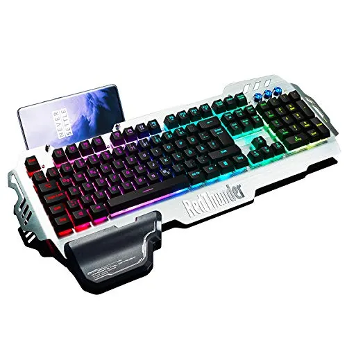 RedThunder K900 Halbmechanisch Gaming Tastatur 2024 - Halbmechanische Gaming-Tastatur mit RGB-Beleuchtung, 26 Tasten Anti-Ghosting und langlebigem Ganzmetallpaneel für ein präzises Spielerlebnis
