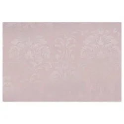 Öko-Tapete "Princess" Floral Rosé Ornament Rosa Silber glänzend Tapete Prinzessin Papiertapete 10,05x0,53m