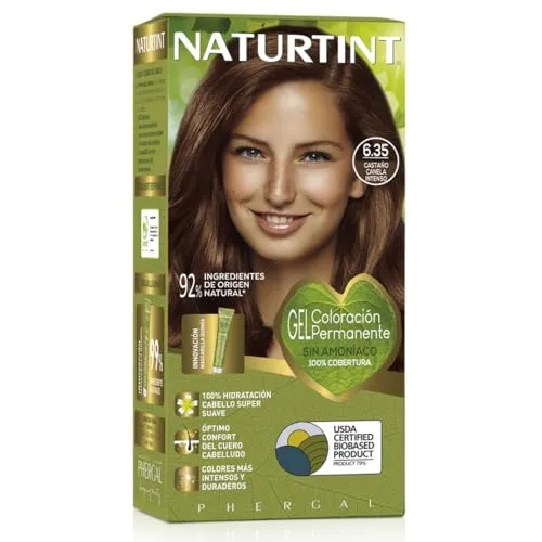 Naturtint Biobased| Haarfarbe Oohne Ammoniak | 6.35 Tiefes Zimtbraun | Hoher Anteil an natürlichen Inhaltsstoffen | 170 ml