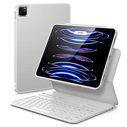ESR Ascend Tastatur Hülle Lite für iPad Pro 11 und iPad Air 5/4 - Produktivität unterwegs: Leichte Tastaturhülle mit abnehmbarem Design, ideal für Hoch- und Querformat, schützt dein iPad und verwandelt es in eine tragbare Arbeitsmaschine.