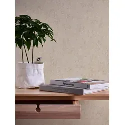 A.S. Création Vliestapete Struktur Einfarbig Betonoptik Beige Creme Glanz 39036-1 Profitex