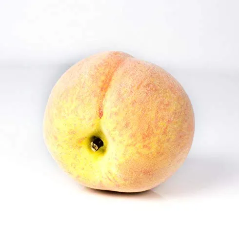 artplants.de Künstliche Pfirsich rot - gelb, samtig, 7,5cm, Ø 7,5cm - Künstliche Früchte - Künstliches Obst