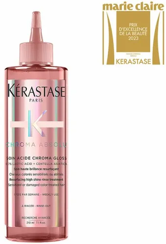 Kérastase Soin Acide Chroma Gloss 210ml - Haarpflege für coloriertes Haar, spendet Hochglanz und regeneriert die Schuppenschicht für geschmeidiges, frizzfreies Haar.