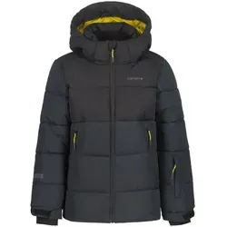 Icepeak LOUIN JR 152 Skijacke für Kinder - Wintersport-Bekleidung mit atmungsaktiven und wasserdichten Eigenschaften, ideal für Alpinski mit einer Wassersäule von 10.000 mm und sportlichem Design in Anthrazit.