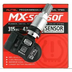 Autel MX-Sensor 315&433MHz 2in1 Reifendrucksensor - Reifen & Zubehör – Programmierbarer TPMS-Sensor mit einzigartigem Druckventil-Design für einfachen Austausch zwischen Gummi- und Metallventilen. Minimiert Lagerkosten und bietet präzise Sensorinformationen.