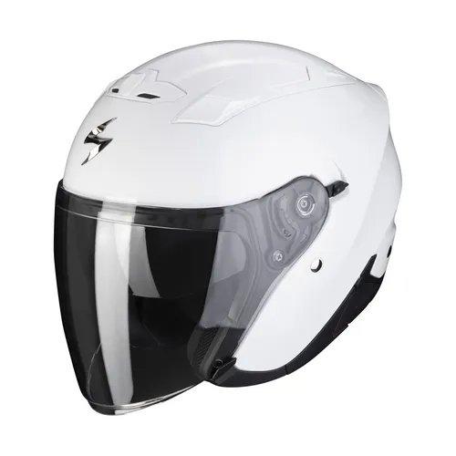 Scorpion EXO-230 Solid Jethelm - Weiß - XS - Motorradhelm mit PinlockTM und SpeedviewTM Sonnenblende, bietet maximalen Fahrspaß und Sicherheit für den täglichen Gebrauch.