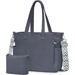 Oscaurt Cord Tote Bag Damen Umhängetasche – Stilvolle Schultertasche für Reisen und Alltag - Vielseitige Umhängetasche aus hochwertigem Cordstoff mit großem Fassungsvermögen. Ideal für Einkaufen, Pendeln und Reisen. Verstellbare Schultergurte sorgen für Tragekomfort und passen zu jedem Outfit.