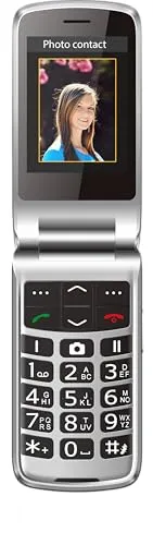 beafon SL645 Silverline - Großtastentelefon für Senioren, Klappdesign mit SOS Notruftaste und XXL Innendisplay für optimale Lesbarkeit