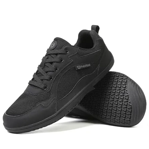 Freiluftkind Das Original Everest Sneaker Barfußschuhe (Schwarz, Größe 46 EU) - Wanderschuhe mit sportlich-modernem Design, ideal für jede Jahreszeit. Erlebe das echte Barfußgefühl und unterstütze Deine Gesundheit mit einer breiten Zehenbox und flexibler Sohle.