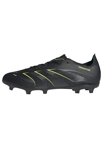 Adidas Predator League FG/MG Fußballschuhe Herren - Schwarz - 37 1/3 - Fußballschuhe mit Hybridfeel-Obermaterial und 3D-Textur für präzise Schüsse. Ideal für selbstbewusste Spieler, stabil auf FG/MG Untergründen.