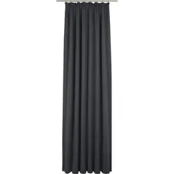 Adam Vorhang Uni Collection (1 St), Kräuselband, blickdicht, aus 100% Bio-Baumwolle, Vorhang nach Wunschmaß blau 145 cm x 225 cm