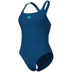 Arena Feel Damen Badeanzug Solid Control Pro Back Bustier blau 34 - Bademode für Damen, chlorresistent und schnell trocknend, ideal für Schwimmerinnen, die Komfort und Stil suchen.