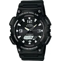 Casio Herren Chronograph AQ-S810W-1AVEF - Chronograph mit Solarfunktion und wasserdicht bis 10 Bar. Ideal für Sportler, bietet zahlreiche Funktionen wie Weltzeit, Stoppuhr und 5 Tagesalarme.
