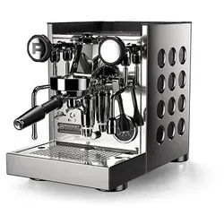 Rocket Espresso Appartamento TCA Inox-Schwarz - Siebträgermaschine mit PID Temperatursteuerung für präzisen Kaffeegenuss, hochwertiges Gehäuse und verbesserte Funktionen für leidenschaftliche Baristas.