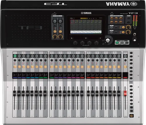 Yamaha TF-3 Digitalmixer - Digitale Mischpulte mit 24 D-PRE Inputs, intuitivem Touchscreen und umfangreicher Mehrspuraufnahme. Ideal für professionelle Anwendungen mit vorprogrammierten Sound Presets.