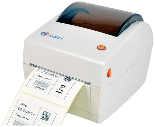 G&G GG-D1180CW Etiketten-Drucker - Thermodrucker für Etiketten bis 104mm, extrem schnell mit 15cm pro Sekunde, ideal für Versandetiketten von DHL, UPS und mehr. Kompakt und hochwertig für effizientes Arbeiten.