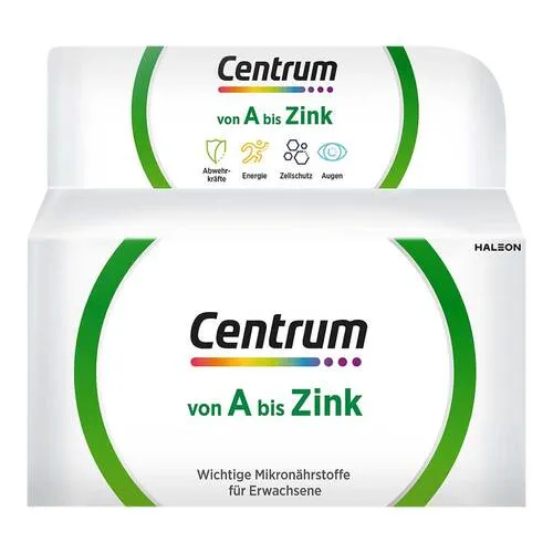 CENTRUM Vitamine Mineralstoffe A-Z 100 Tabletten - Vitamine & Mineralien für allgemeines Wohlbefinden, mit Multivitamin- und Multimineral-Komplex für starke Knochen und Sehkraft.