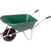 Pro-Bau-Tec Schubkarre - 100 l mit 120 kg Tragkraft - Schubkarren für Garten und Bau, mit 100 l Kapazität und 120 kg Tragkraft. Robuste Polypropylen-Mulde und stabiler Rahmen sorgen für Langlebigkeit und einfache Handhabung.
