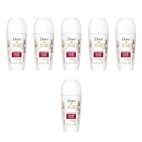 Dove Advanced Care Anti Transpirant Deo Roll-On Winter Care 50ml - Deo Roll-On für Frauen mit Jasmin- und Puderduft. Bietet 72 Stunden Schutz und unterstützt die Hautregeneration dank Skin Hydration Technology. Ideal für den Winter!