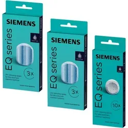SIEMENS Reinigungstabletten TZ80001 & Entkalkungstabletten TZ80002 für EQ - Effektive Reinigungstabletten zur Pflege Ihrer EQ-Kaffeemaschine, kompatibel mit Bosch, für eine optimale Leistung und Langlebigkeit.