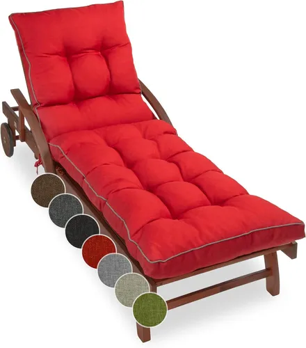 sunnypillow Liegenauflage 200 x 60 cm - Extra dicke Polster für Gartenliege - Die sunnypillow Liegenauflage 200 x 60 cm sorgt mit 13 cm Dicke für höchsten Komfort auf Ihrer Terrasse. Wasserdicht und UV-beständig, ideal für den Outdoor-Einsatz und passt sich perfekt an gängige Liegestühle an.